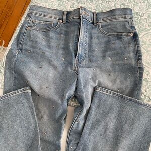 Express Cropped jeans size 10